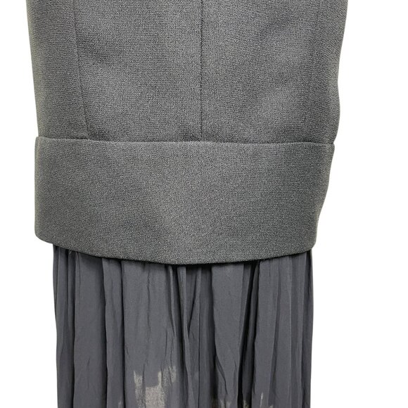 Vintage ABS 90s Whimsi Fairy Dress Gown Prom Black Pleated Bottom Party Size 4 - Picture 6 of 8